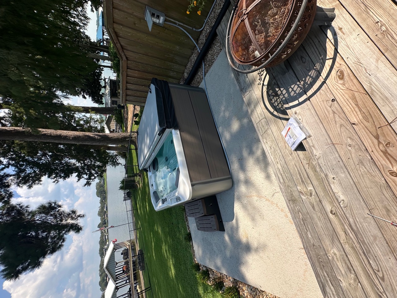 Hot tub delivered by East Texas Hot Tub Company to Longview, Texas