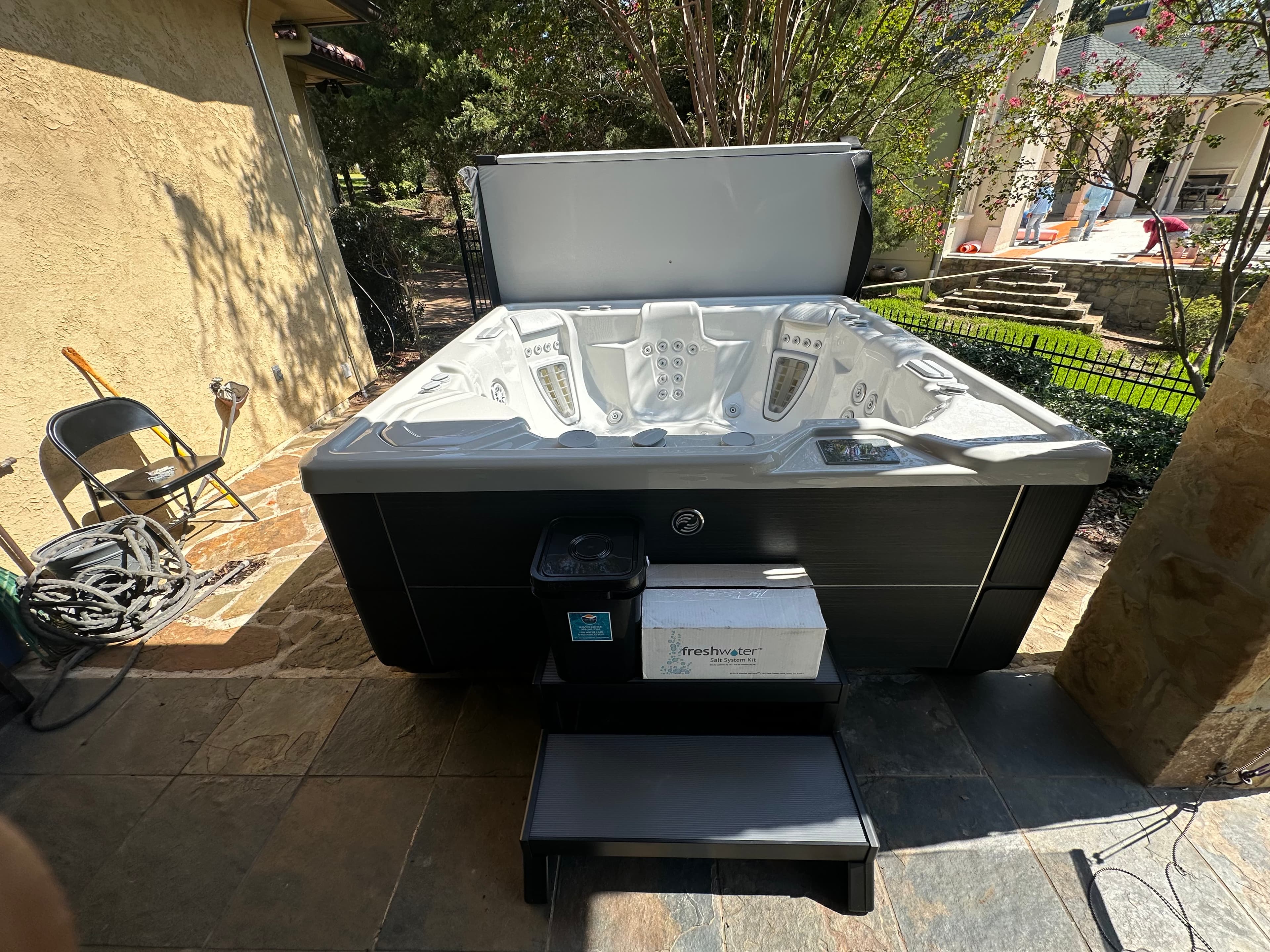 Hot tub delivered by East Texas Hot Tub Company to Tyler, Texas