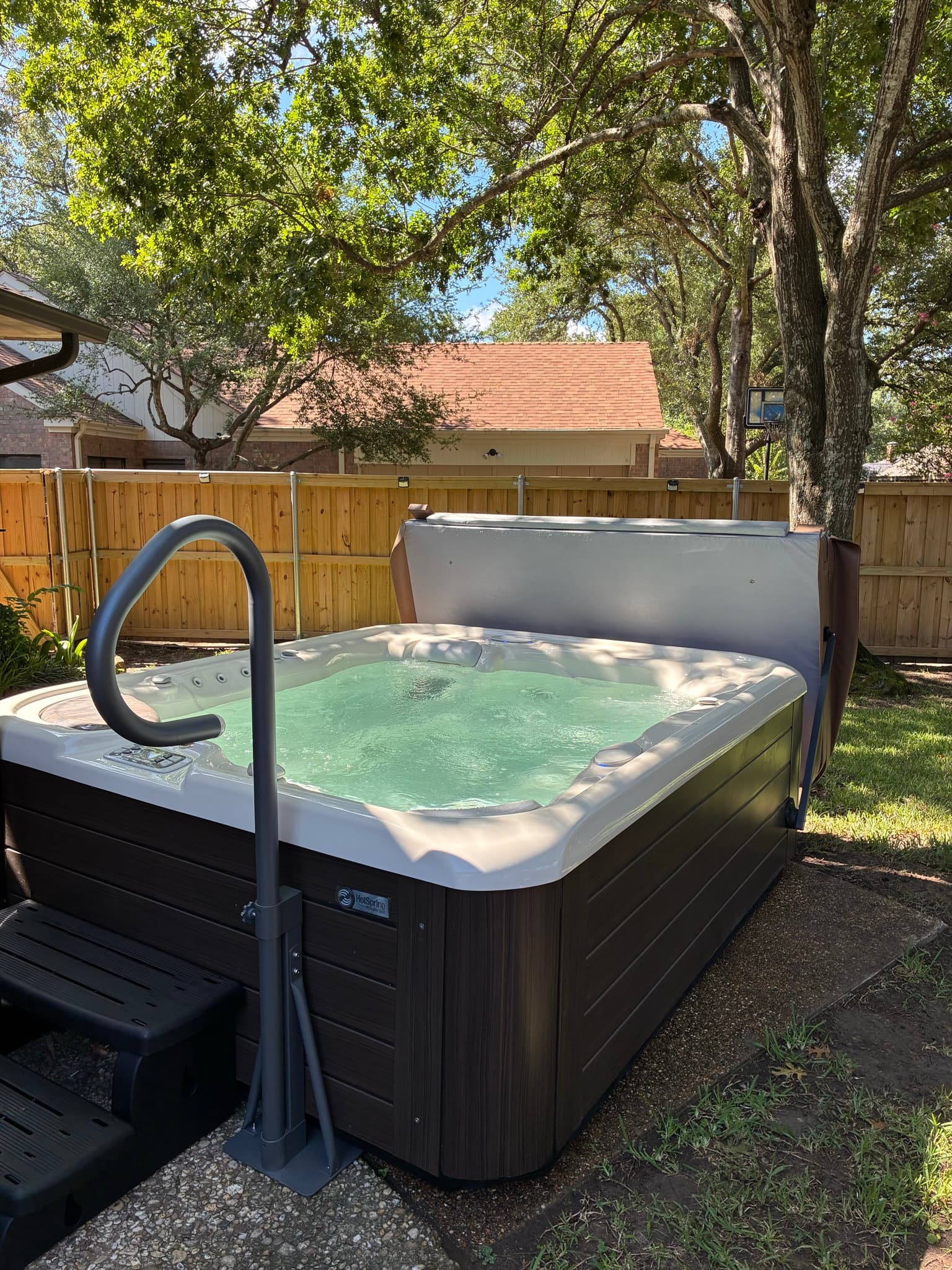 Hot tub delivered by East Texas Hot Tub Company to Tyler, Texas
